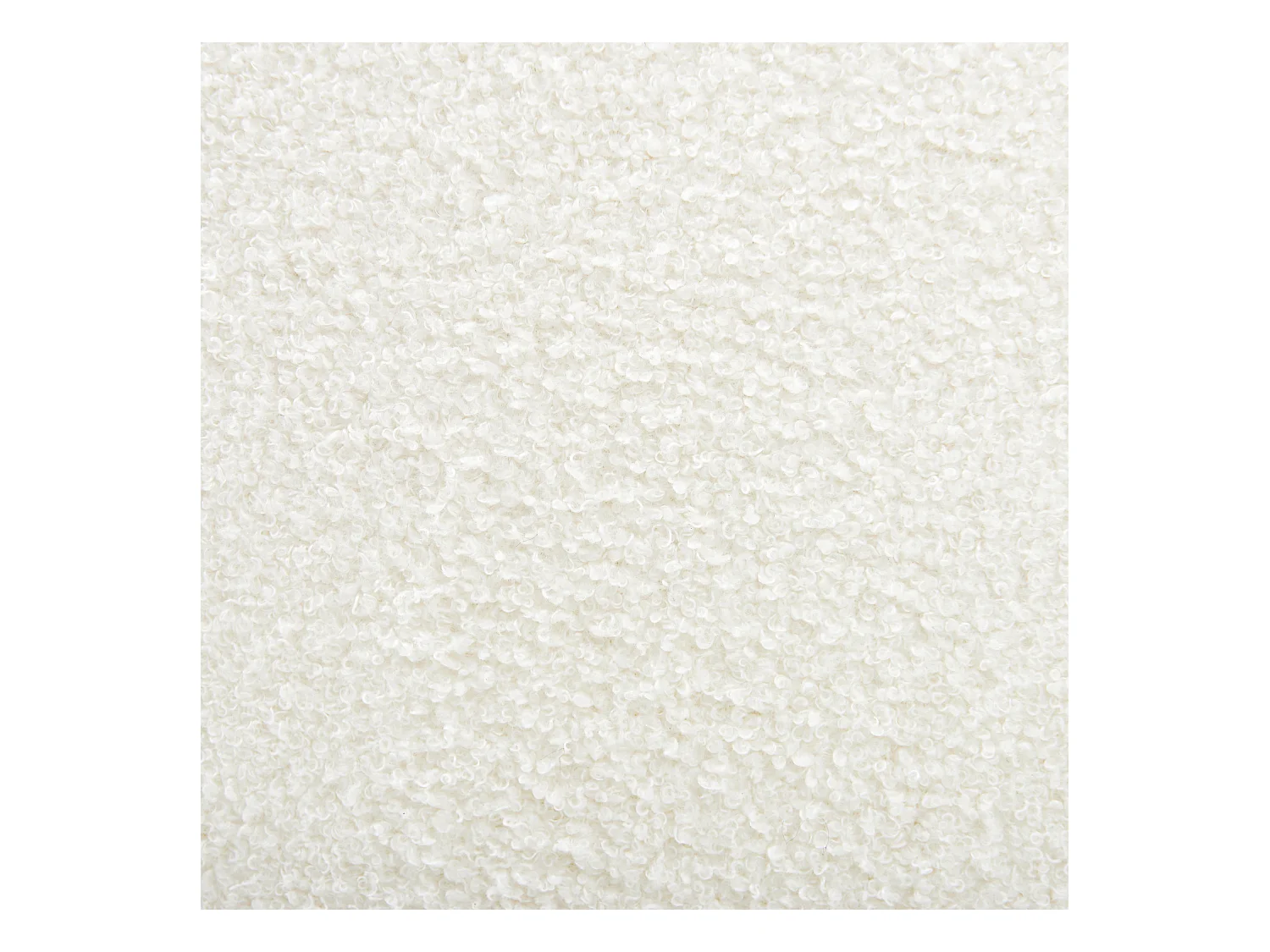 Ottoman LUNGO Bouclé Blanc