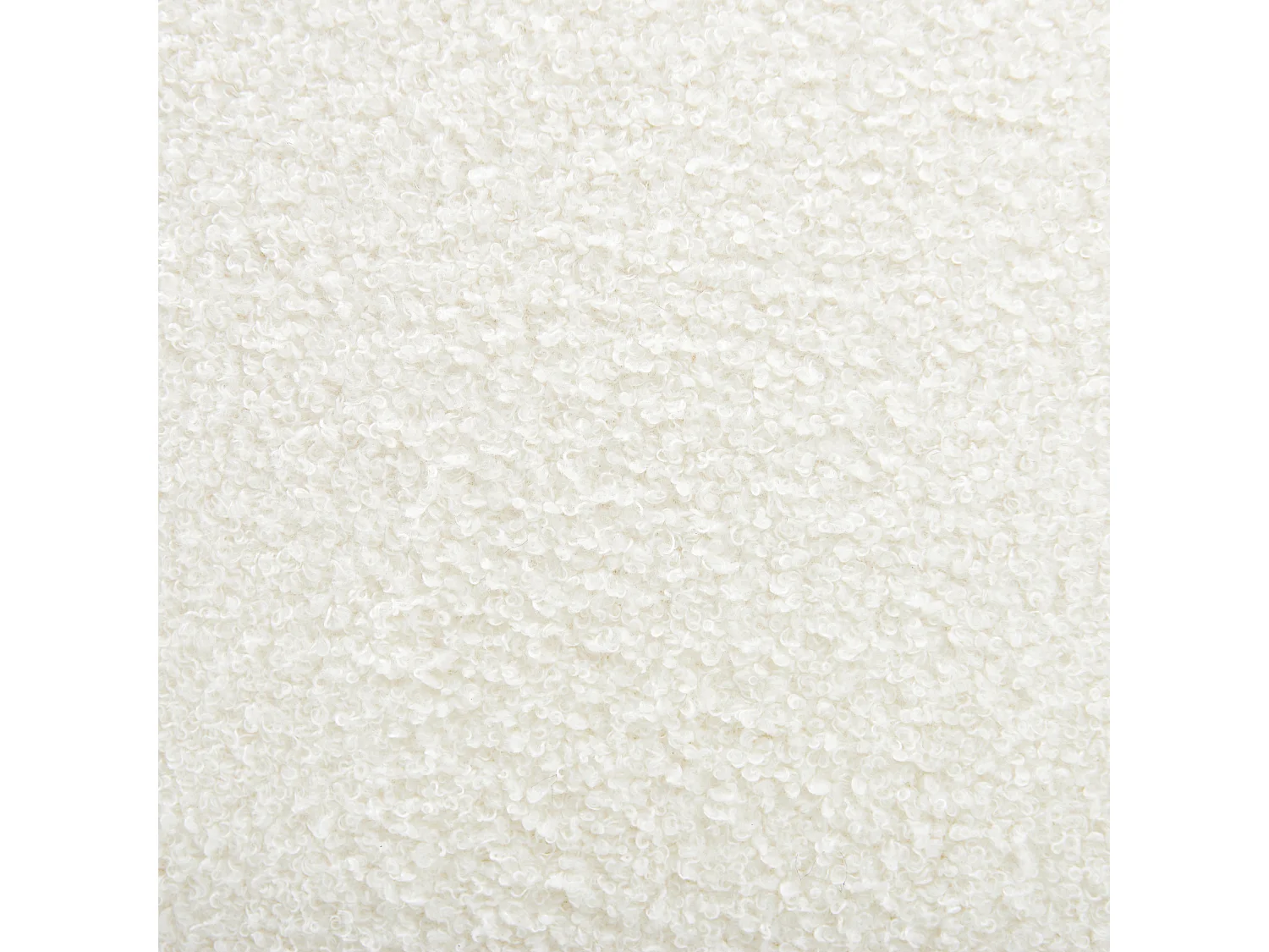 Ottoman LUNGO Bouclé Blanc