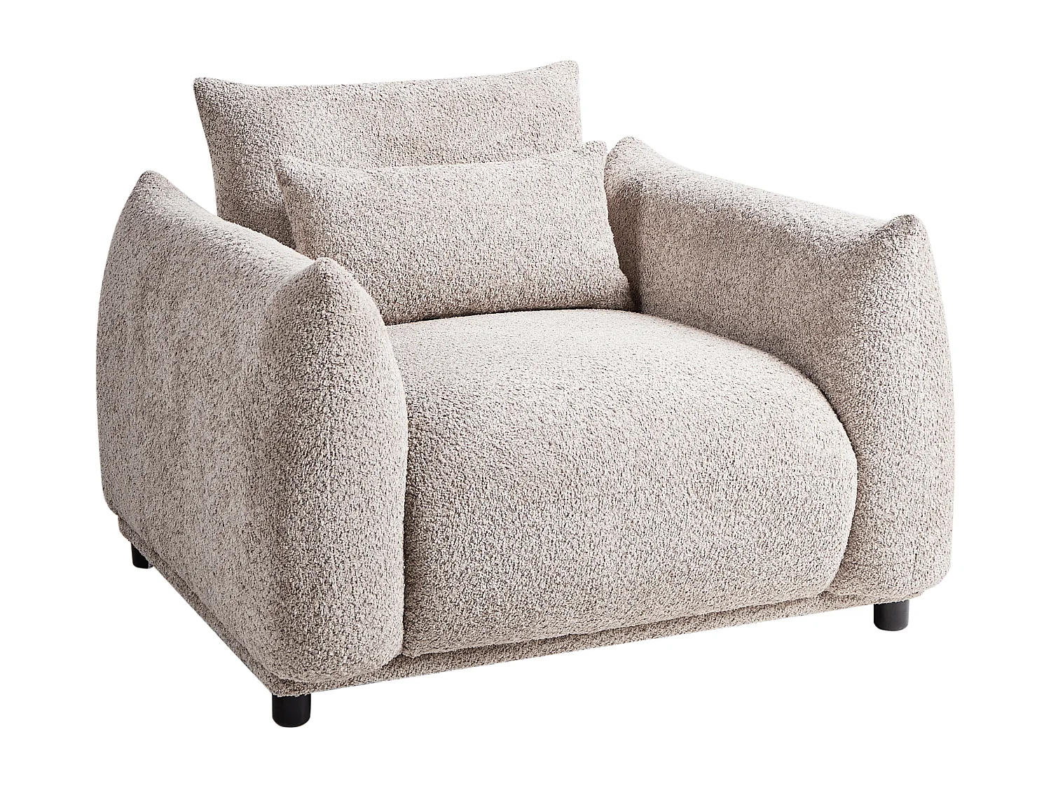 Poltrona JAMSA Bouclé Tortora