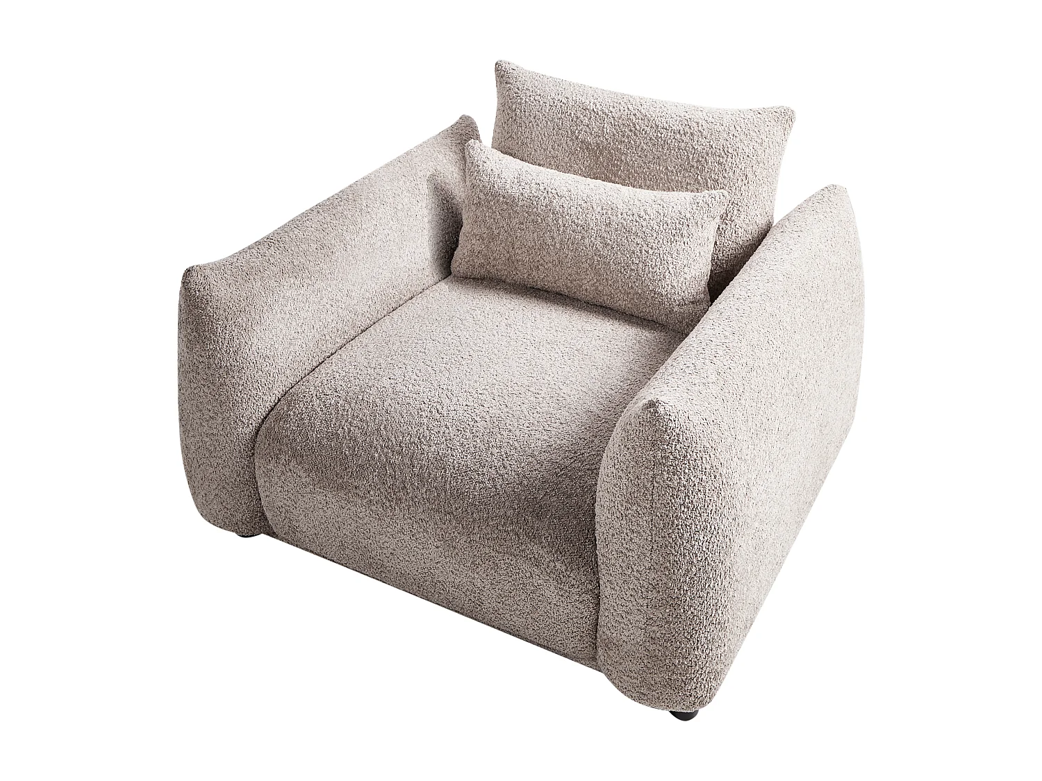 Poltrona JAMSA Bouclé Tortora