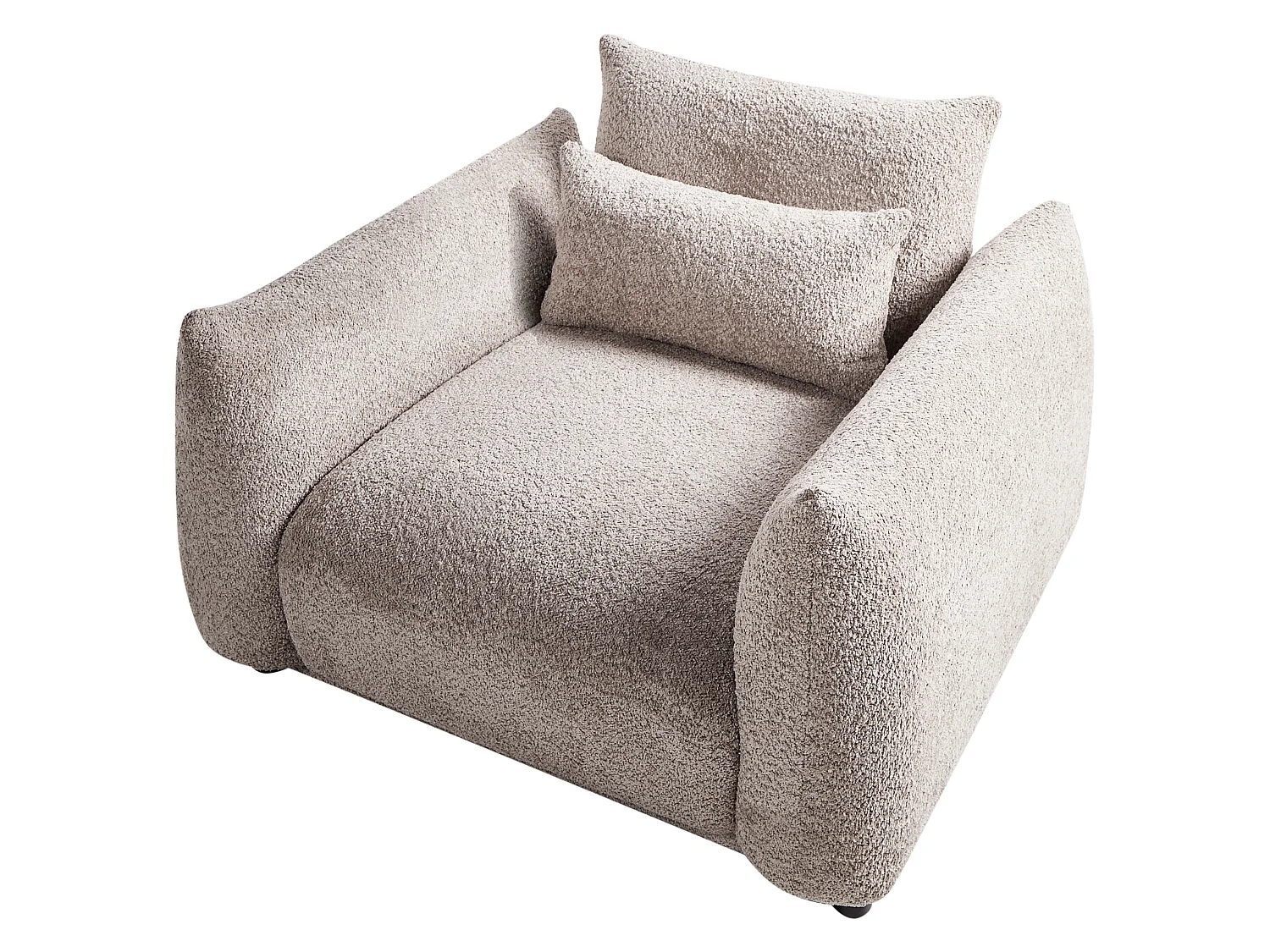 Armchair JAMSA Boucle Taupe