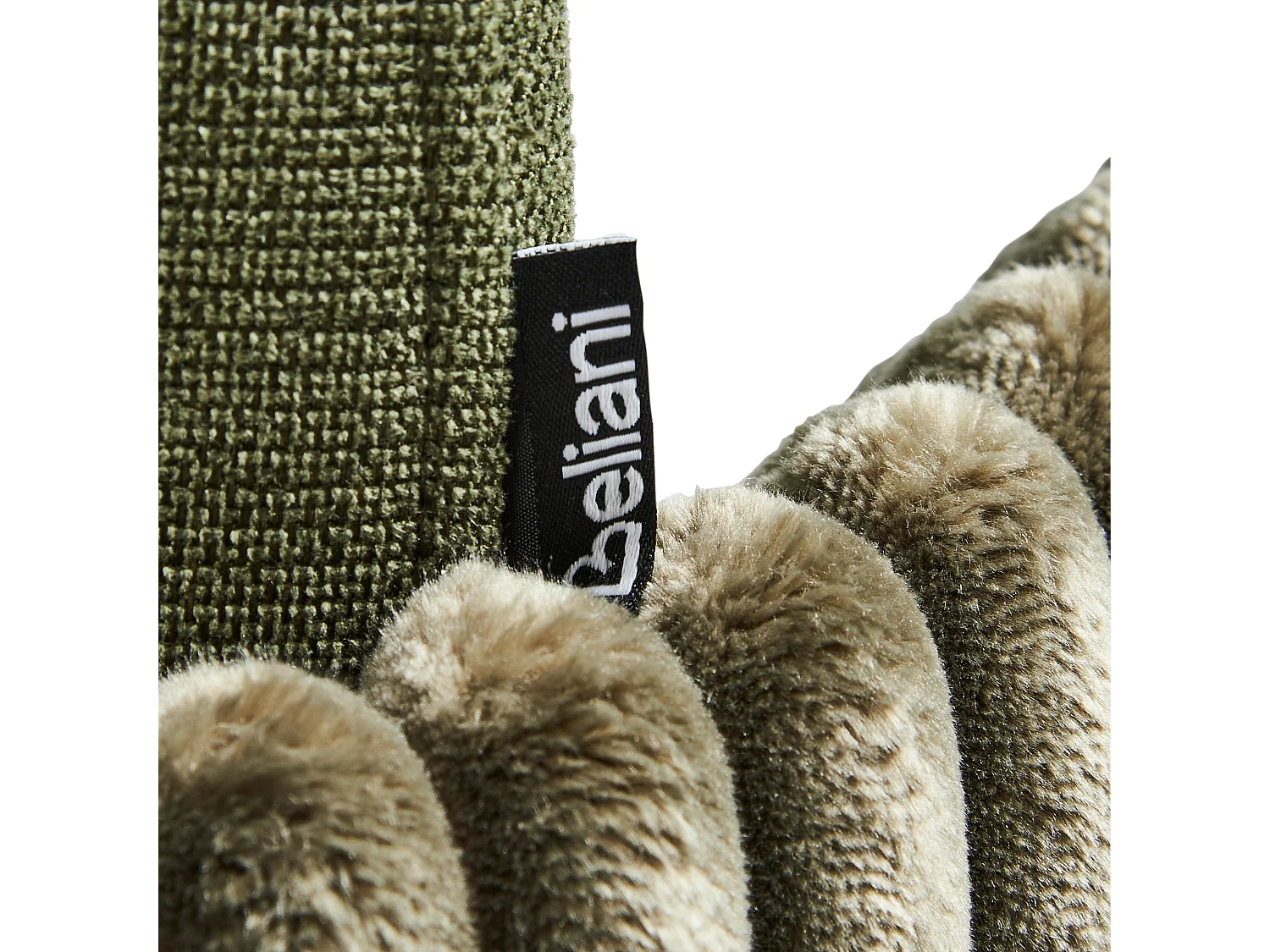 Lot de 2 chaises de salle à manger AMITY Tissu Vert