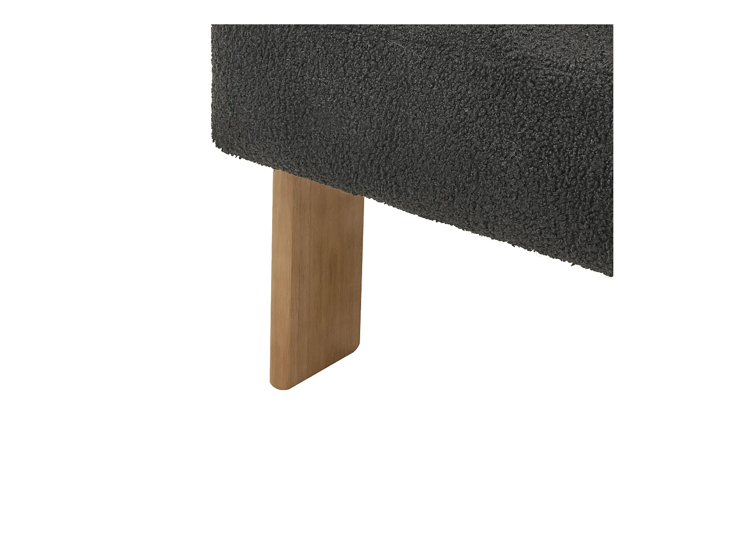 Sessel ILBRO Bouclé Schwarz / Dunkelbraun