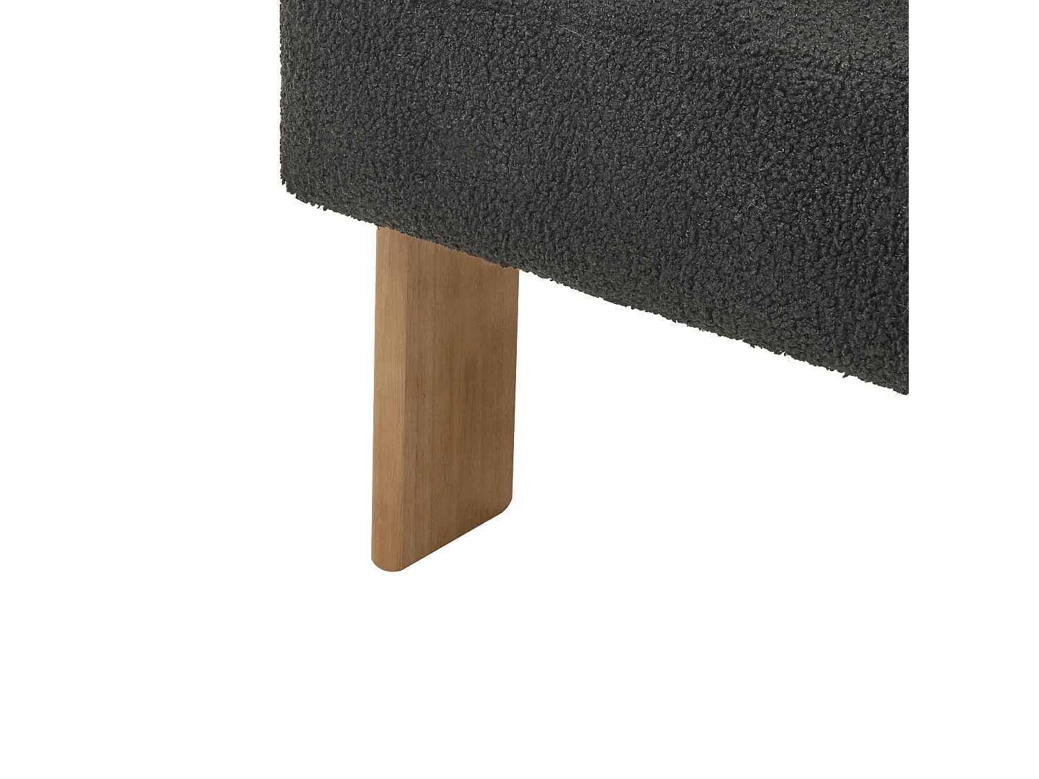 Fauteuil ILBRO Bouclé Noir/ Marron foncé