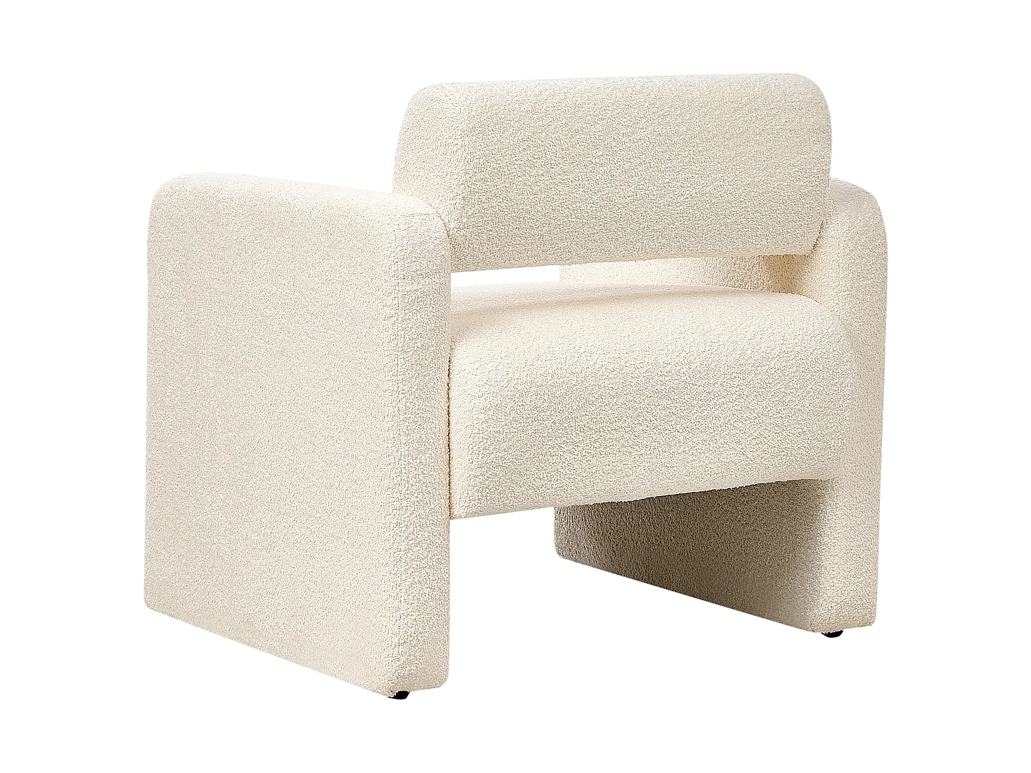 Fauteuil HALLSBERG Bouclé Gebroken wit