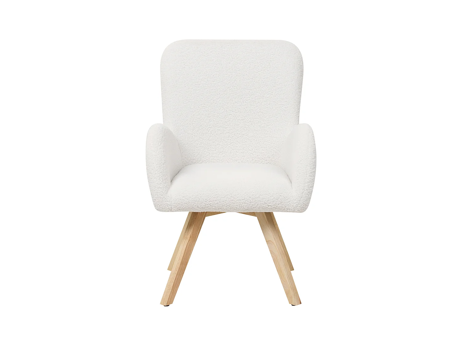 Fauteuil BJARN Bouclé Blanc