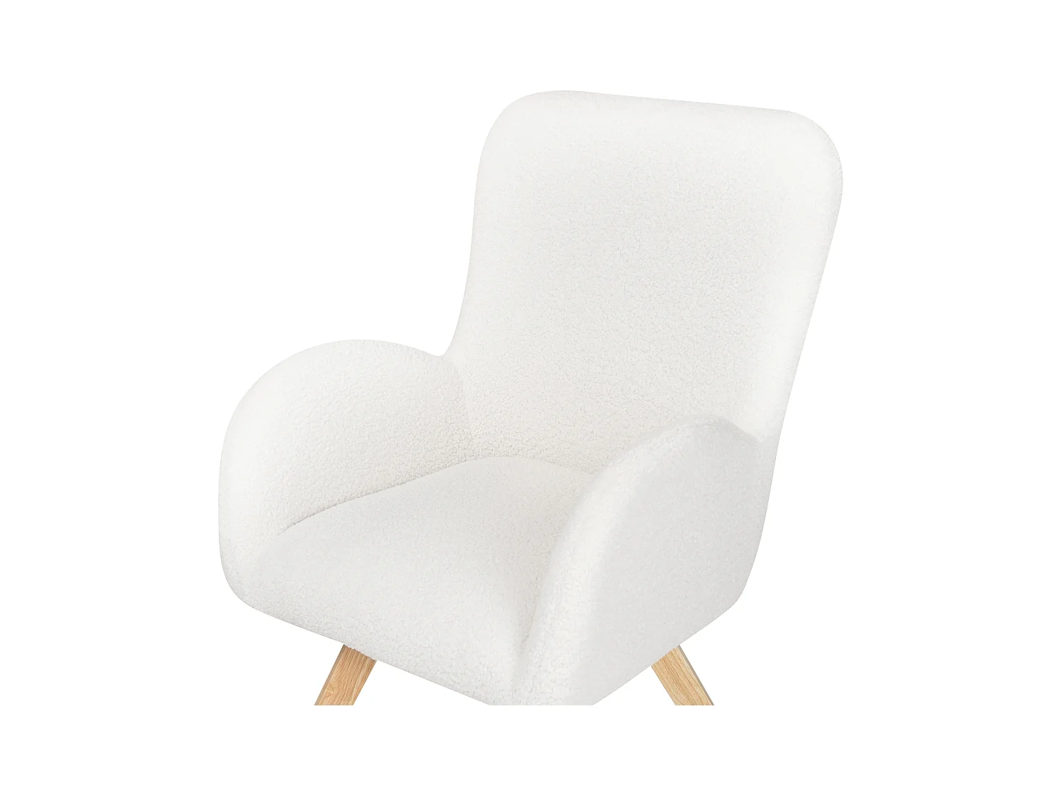 Fauteuil BJARN Bouclé Blanc