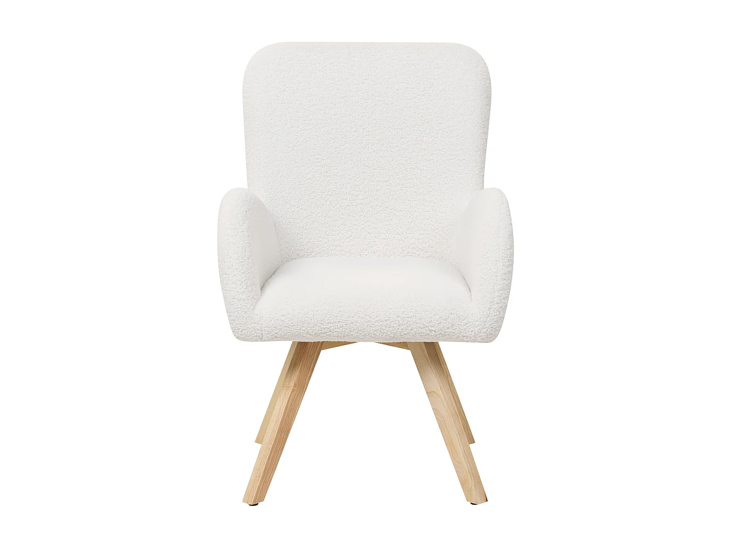 Fauteuil BJARN Bouclé Blanc