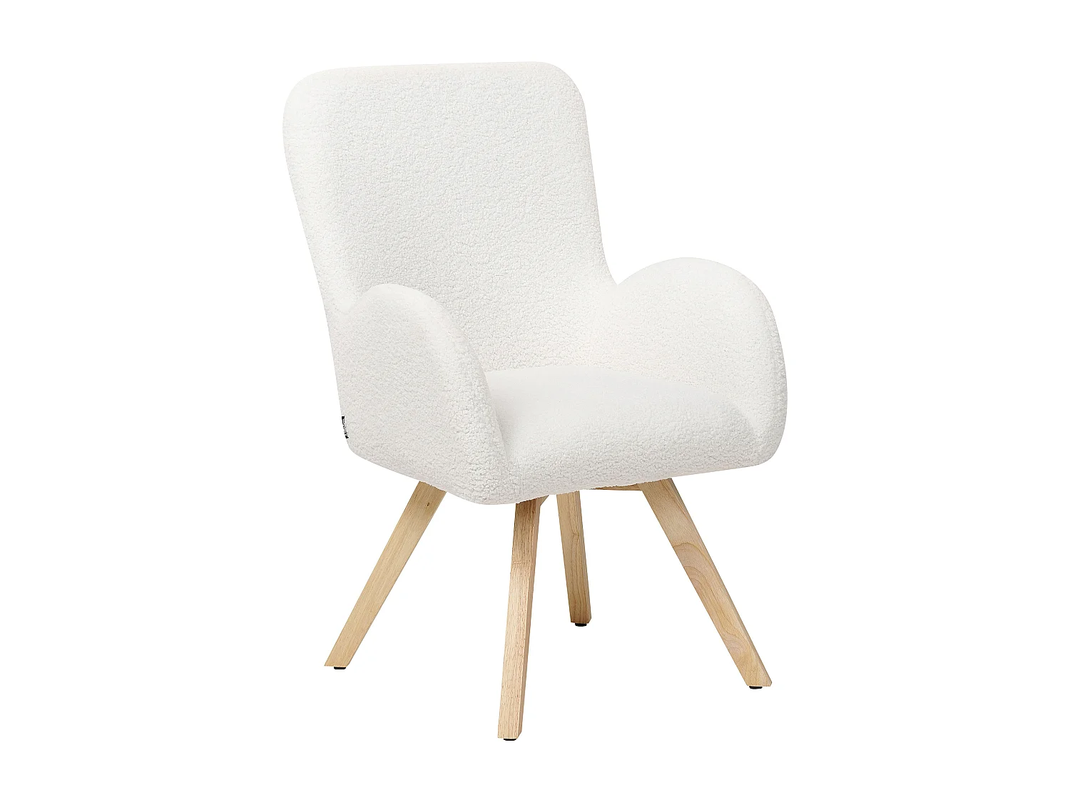 Fauteuil BJARN Bouclé Blanc