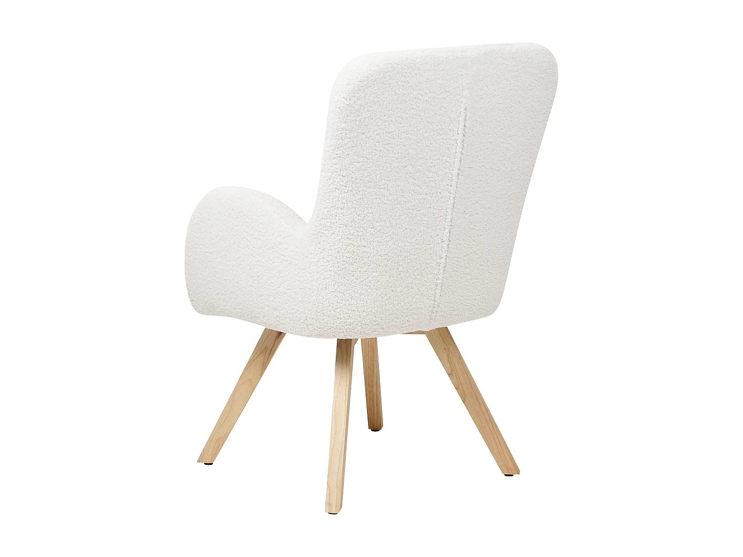Fauteuil BJARN Bouclé Blanc
