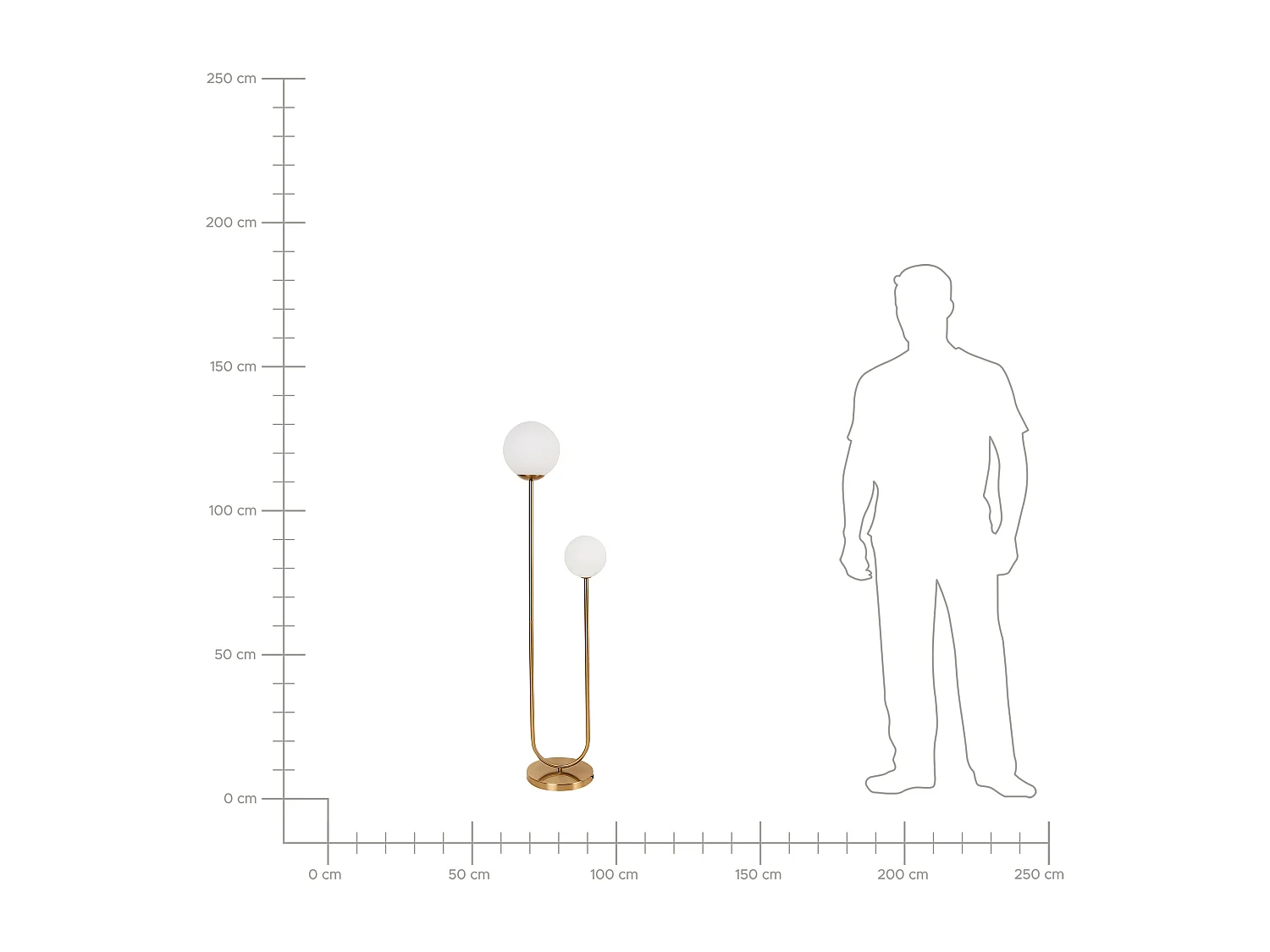 Staande lamp TUHALA Metaal Goud