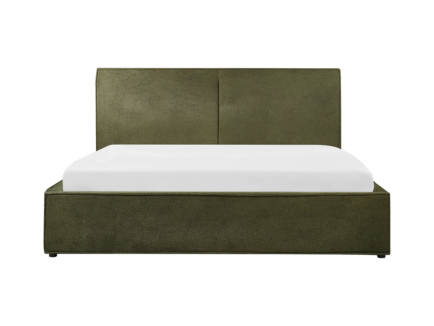 Lit ottoman Bouclé MOISSAC 180 x 200 cm Vert foncé