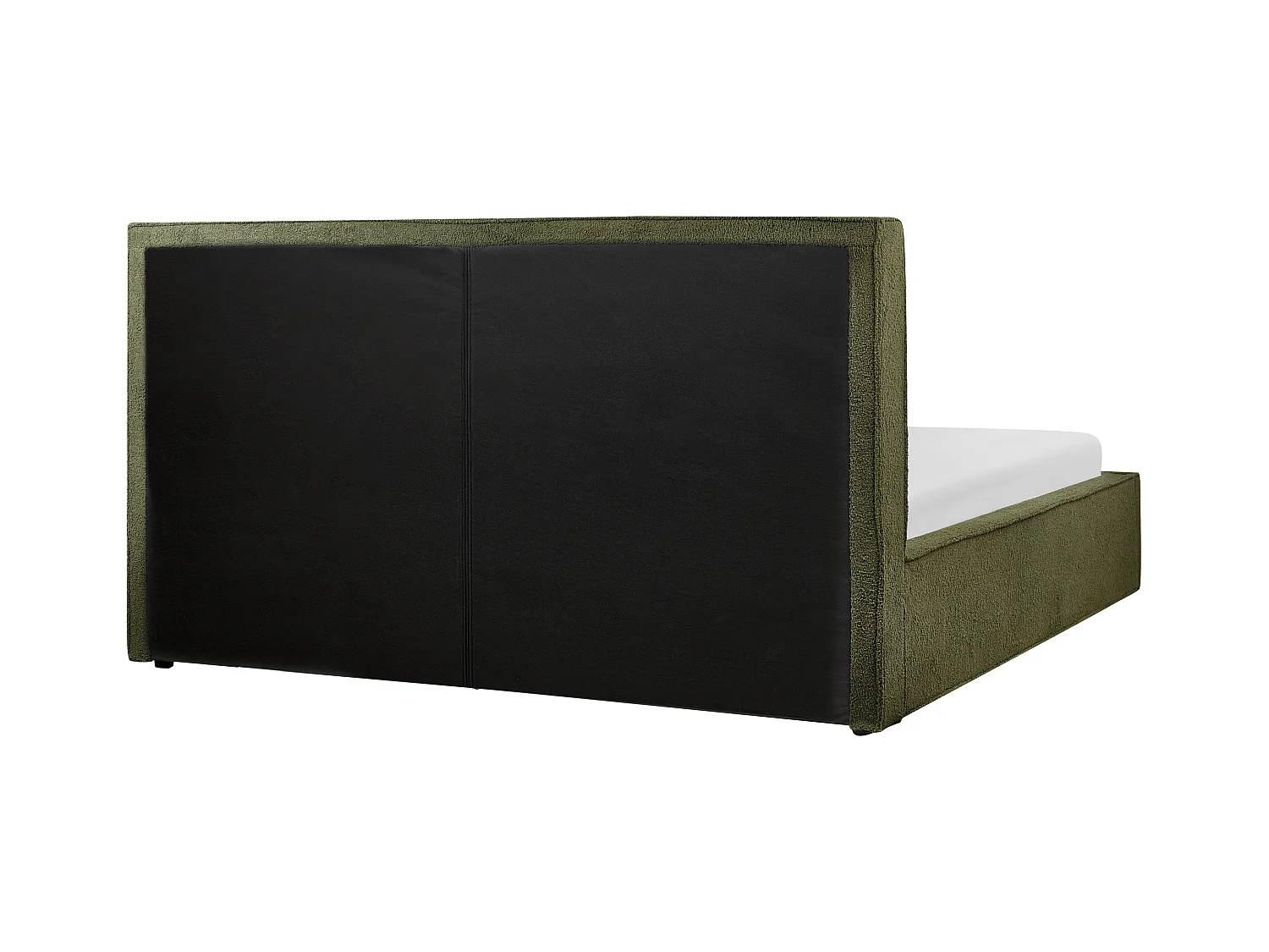 Lit ottoman Bouclé MOISSAC 180 x 200 cm Vert foncé
