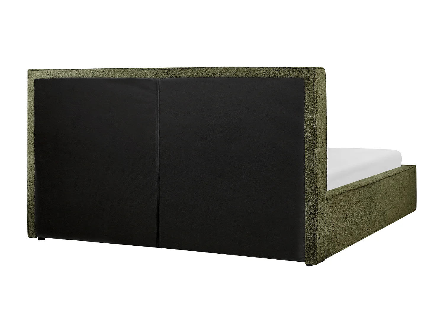 Lit ottoman Bouclé MOISSAC 180 x 200 cm Vert foncé