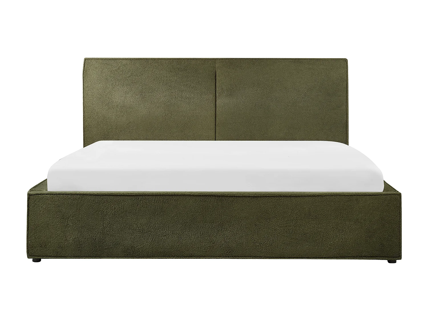 Lit ottoman Bouclé MOISSAC 180 x 200 cm Vert foncé