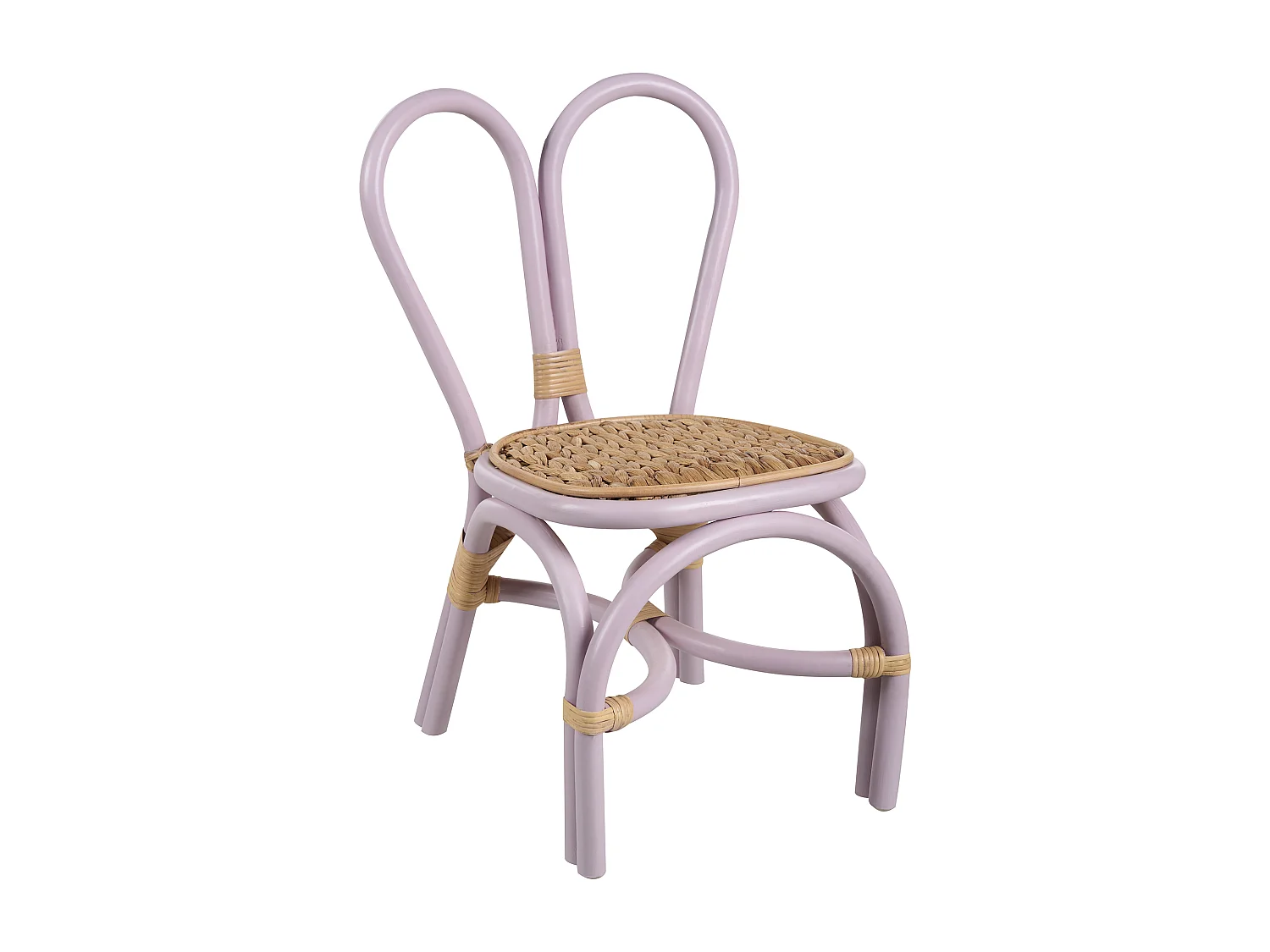 Chaise pour enfant DESIMI Rotin Violet