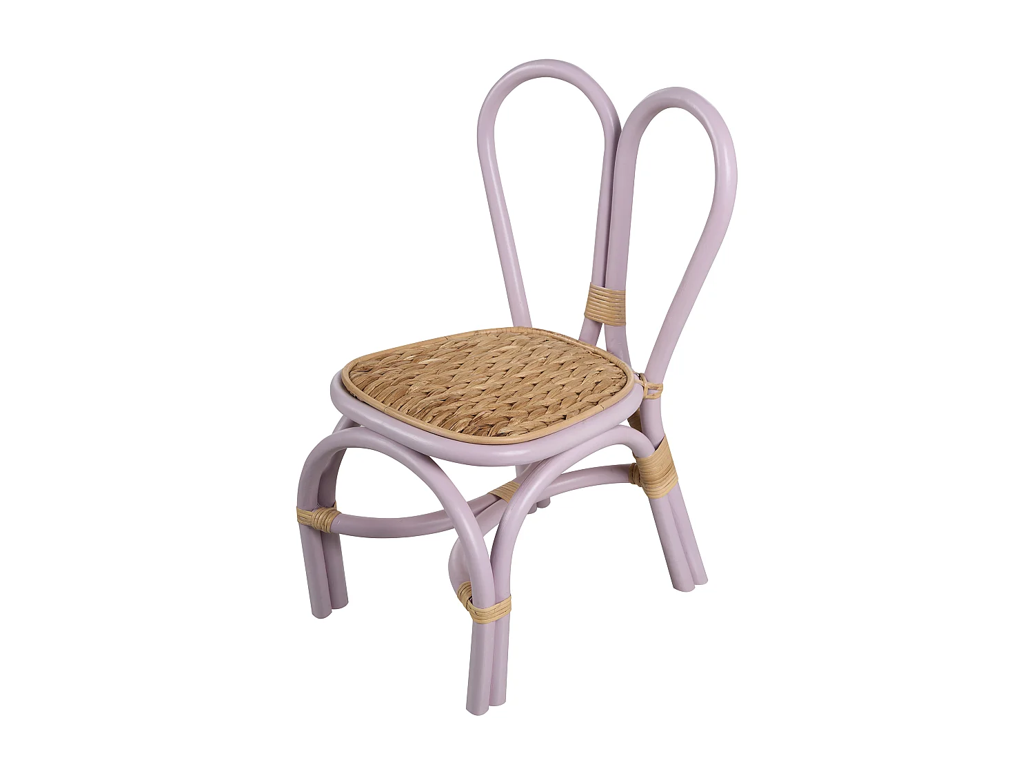 Chaise pour enfant DESIMI Rotin Violet