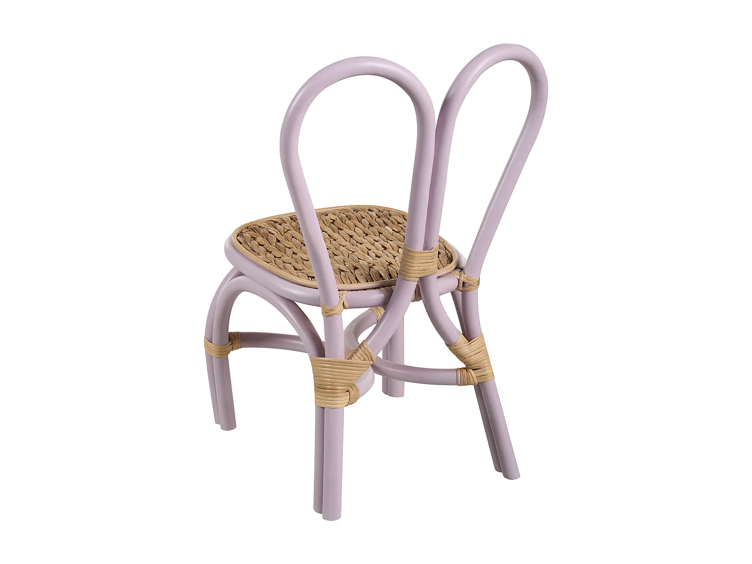 Chaise pour enfant DESIMI Rotin Violet