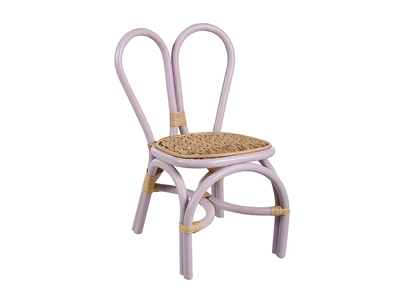 Chaise pour enfant DESIMI Rotin Violet