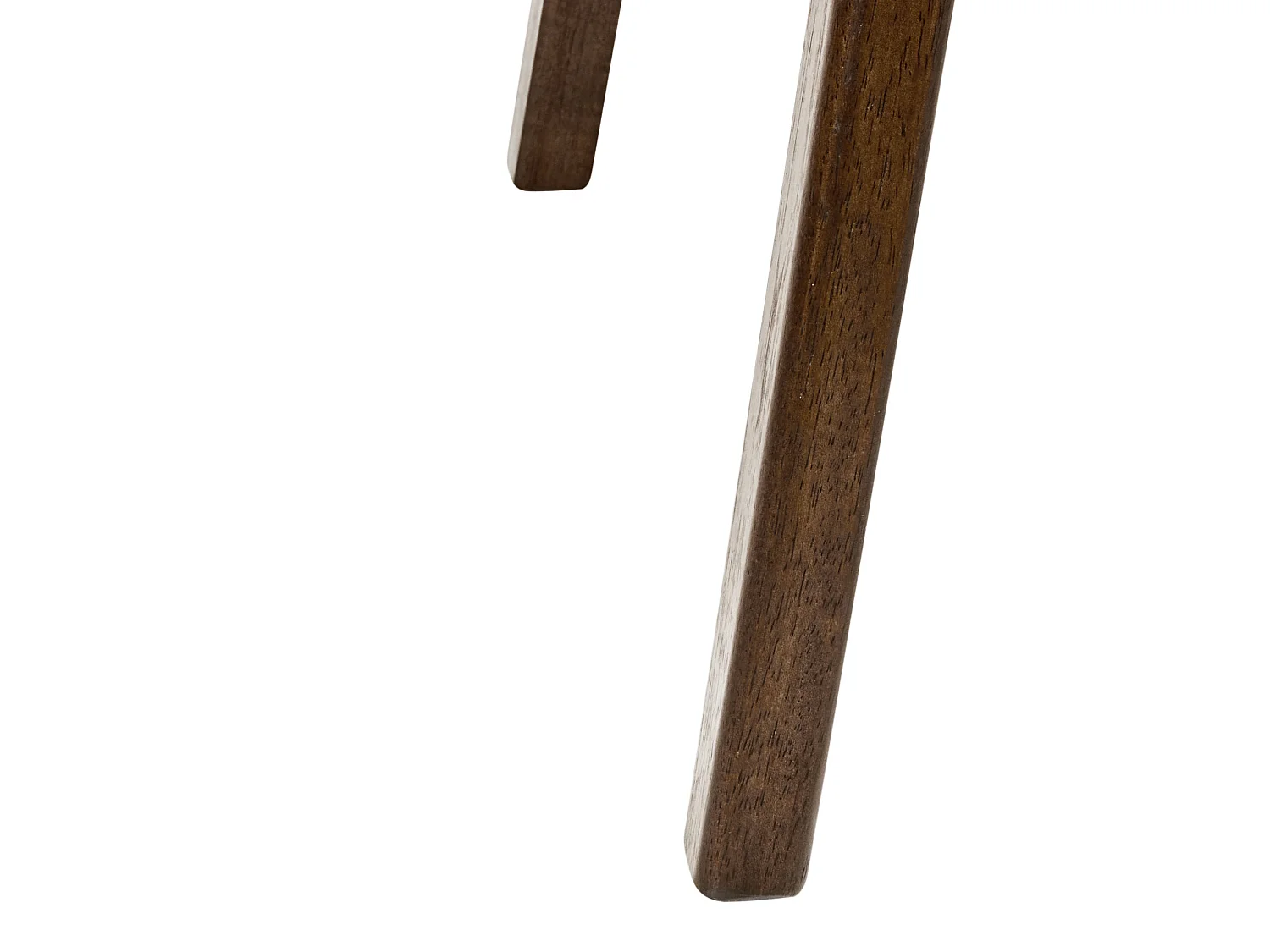 Set of 2 Dining Chairs SMILEY Wood Brown/ Grey