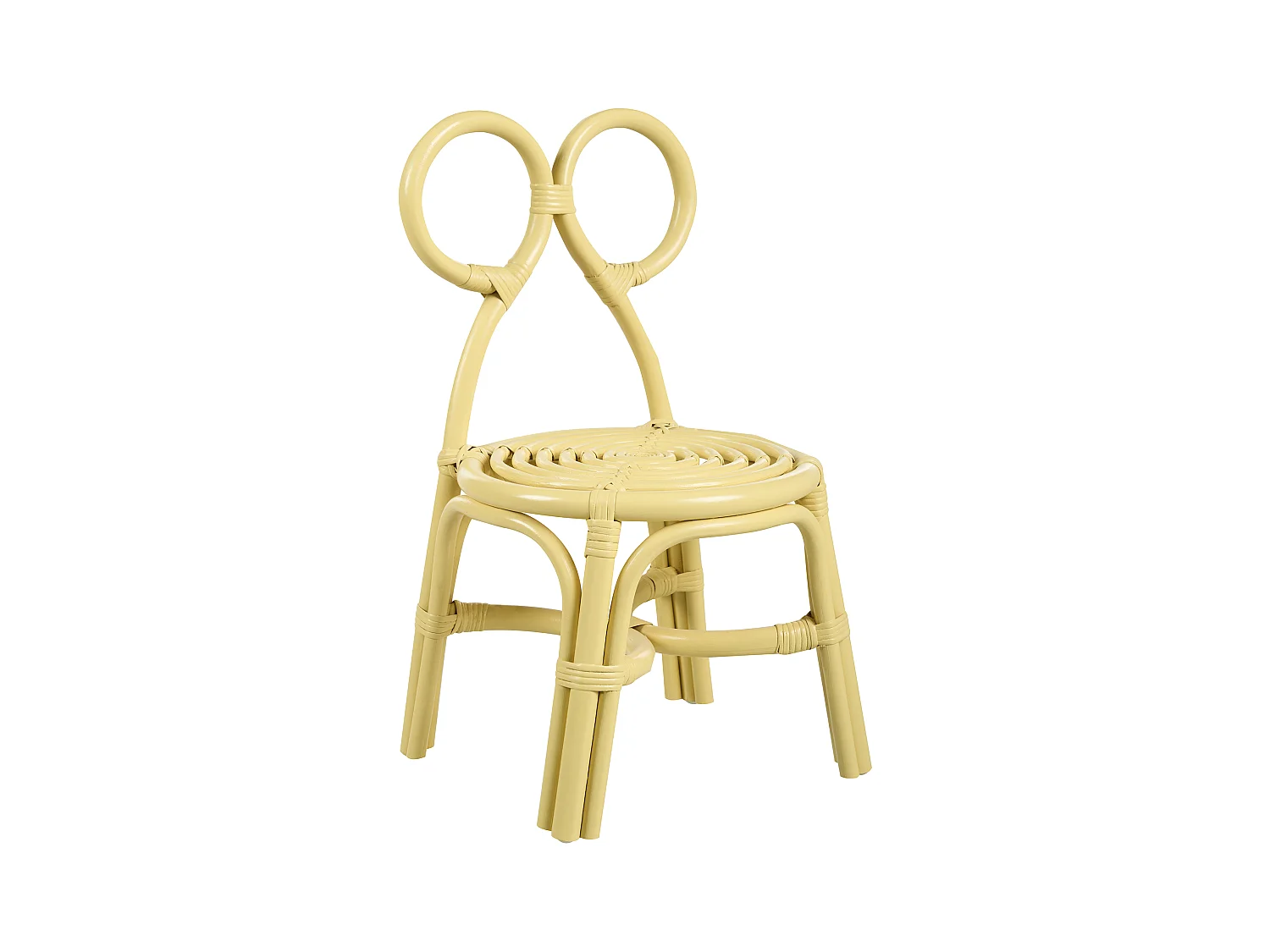 Chaise pour enfant MIRTIA Rotin Jaune
