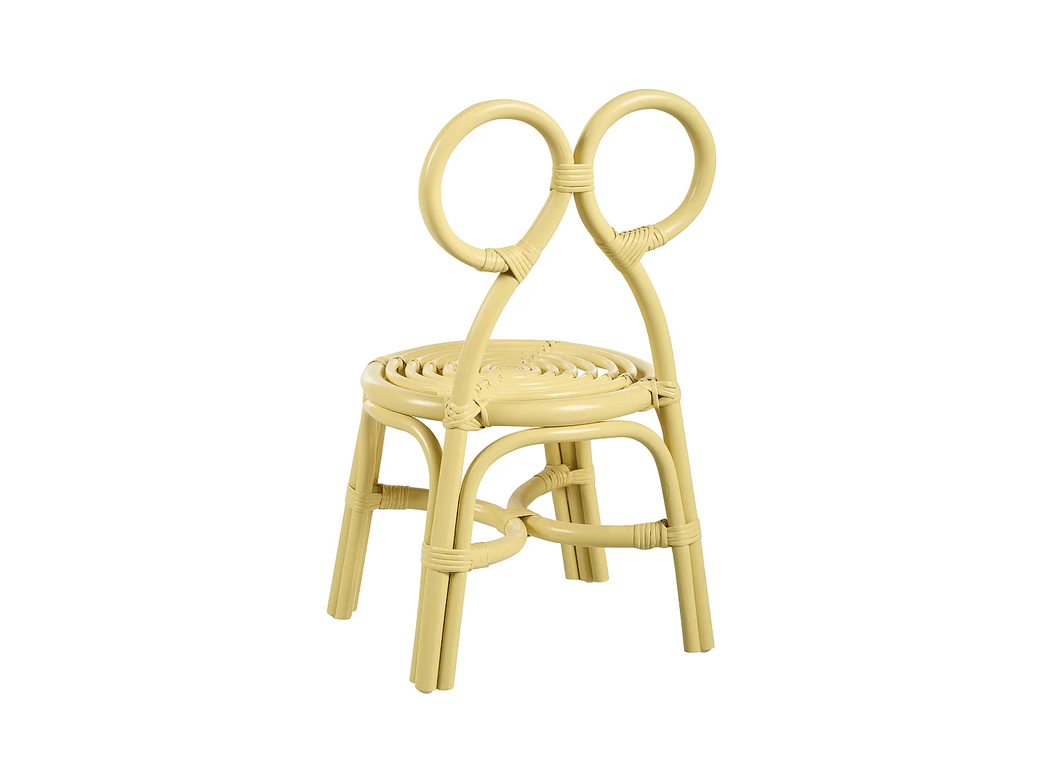 Chaise pour enfant MIRTIA Rotin Jaune