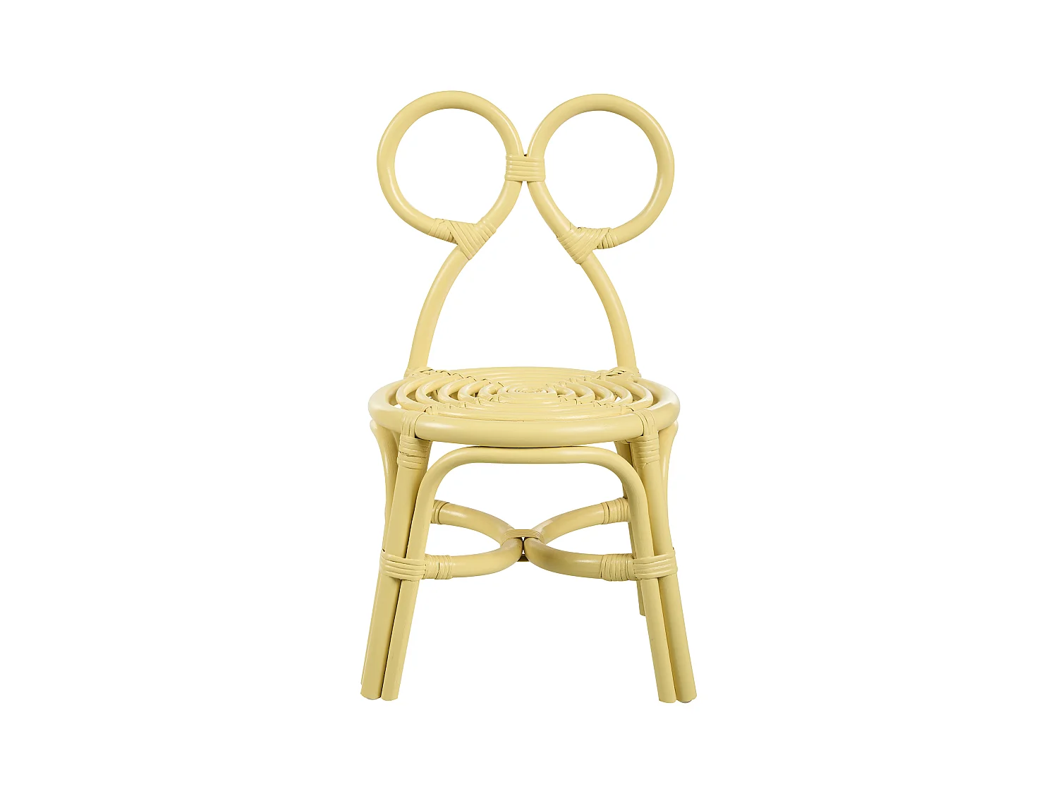 Chaise pour enfant MIRTIA Rotin Jaune