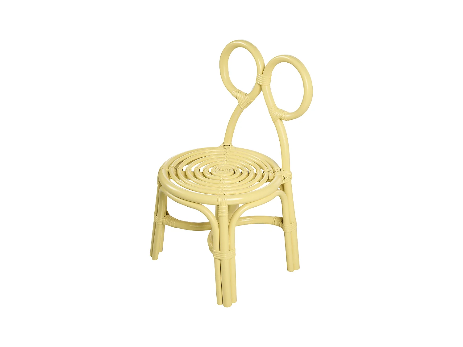 Chaise pour enfant MIRTIA Rotin Jaune