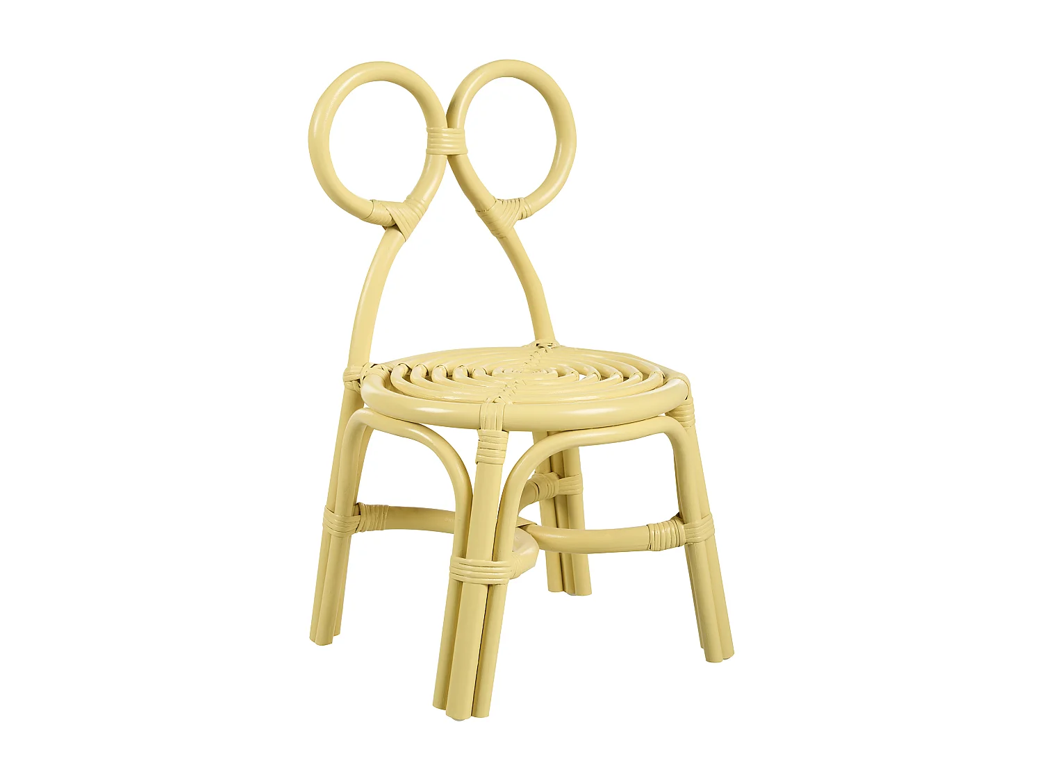 Chaise pour enfant MIRTIA Rotin Jaune
