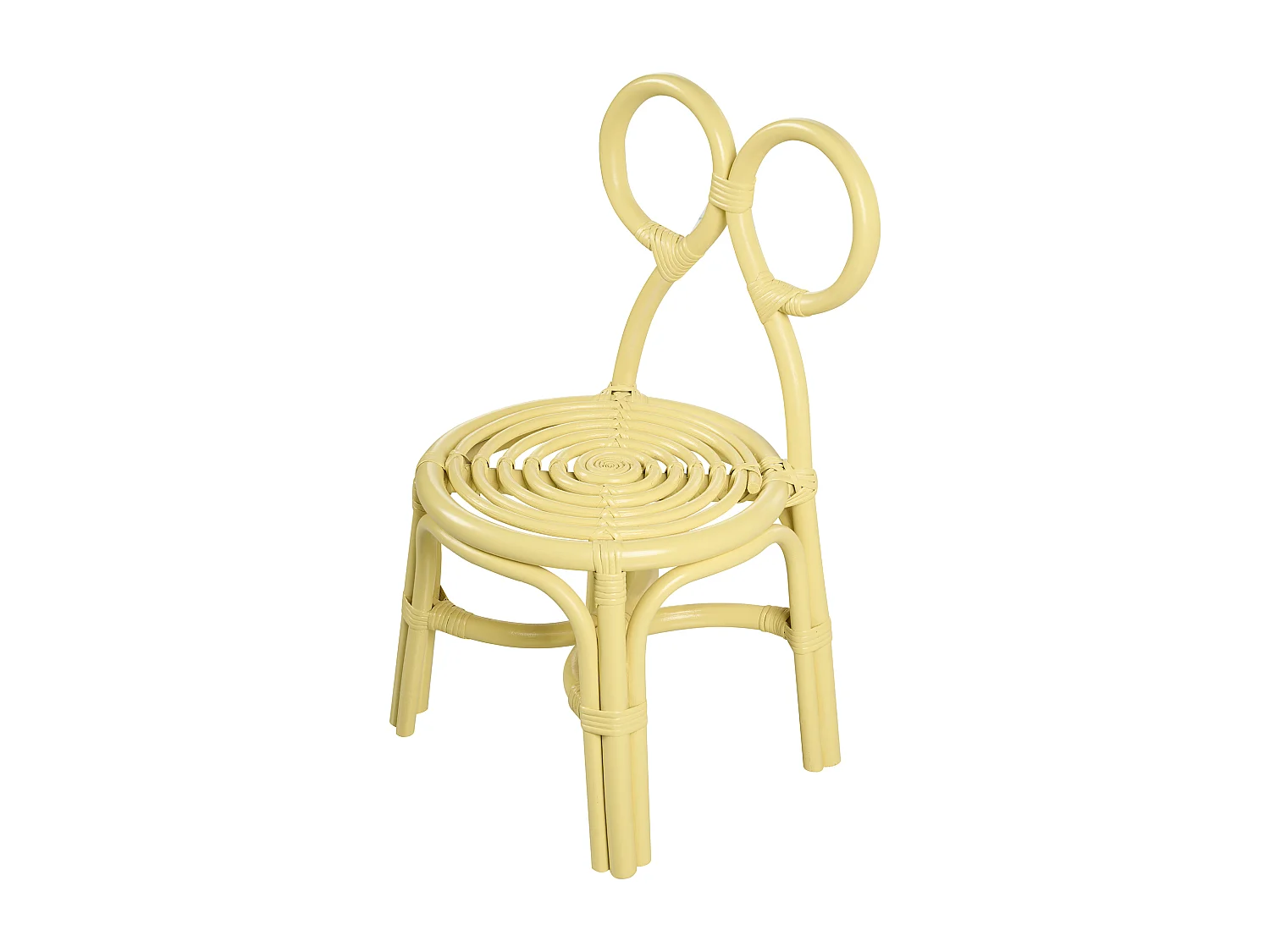 Chaise pour enfant MIRTIA Rotin Jaune