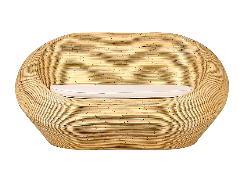 Sofa ogrodowa dla 2 osób MAIORI Rattan Naturalny