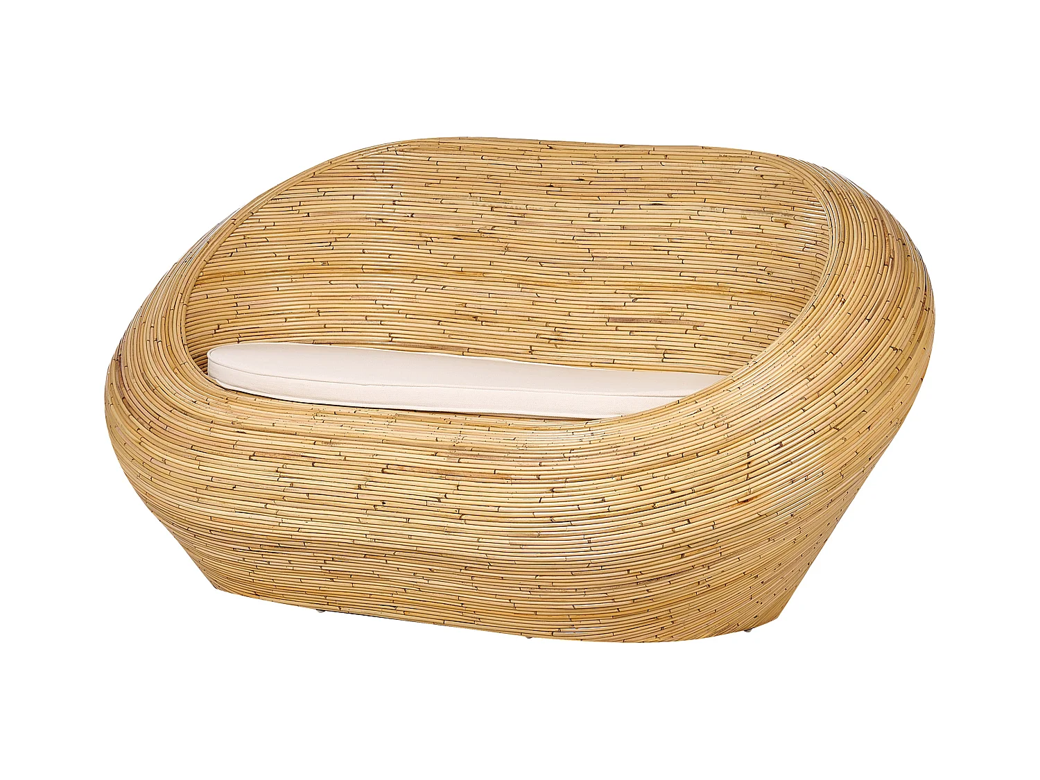 Sofa ogrodowa dla 2 osób MAIORI Rattan Naturalny