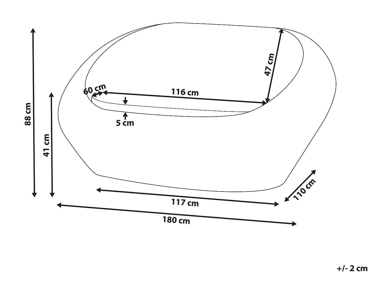 Canapé de jardin 2 places MAIORI Rotin Naturel