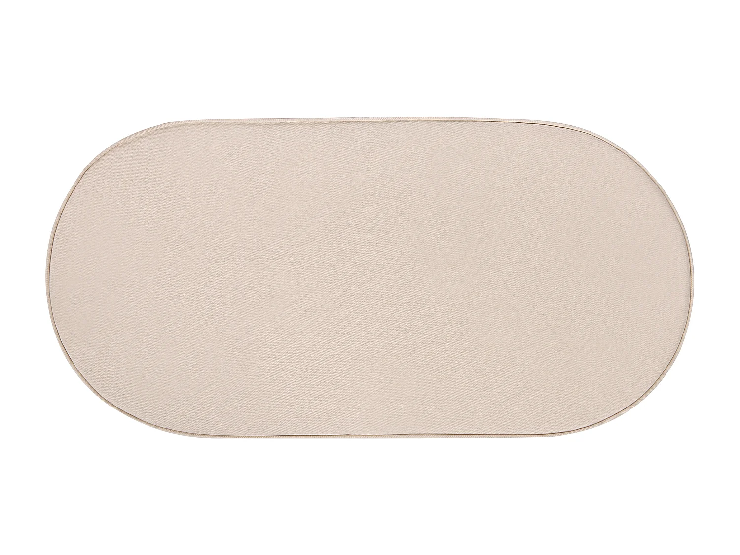 2-Sitzer Nest Gartensofa Rattan natürlich oval mit Kissen Out- & Indoor Maiori