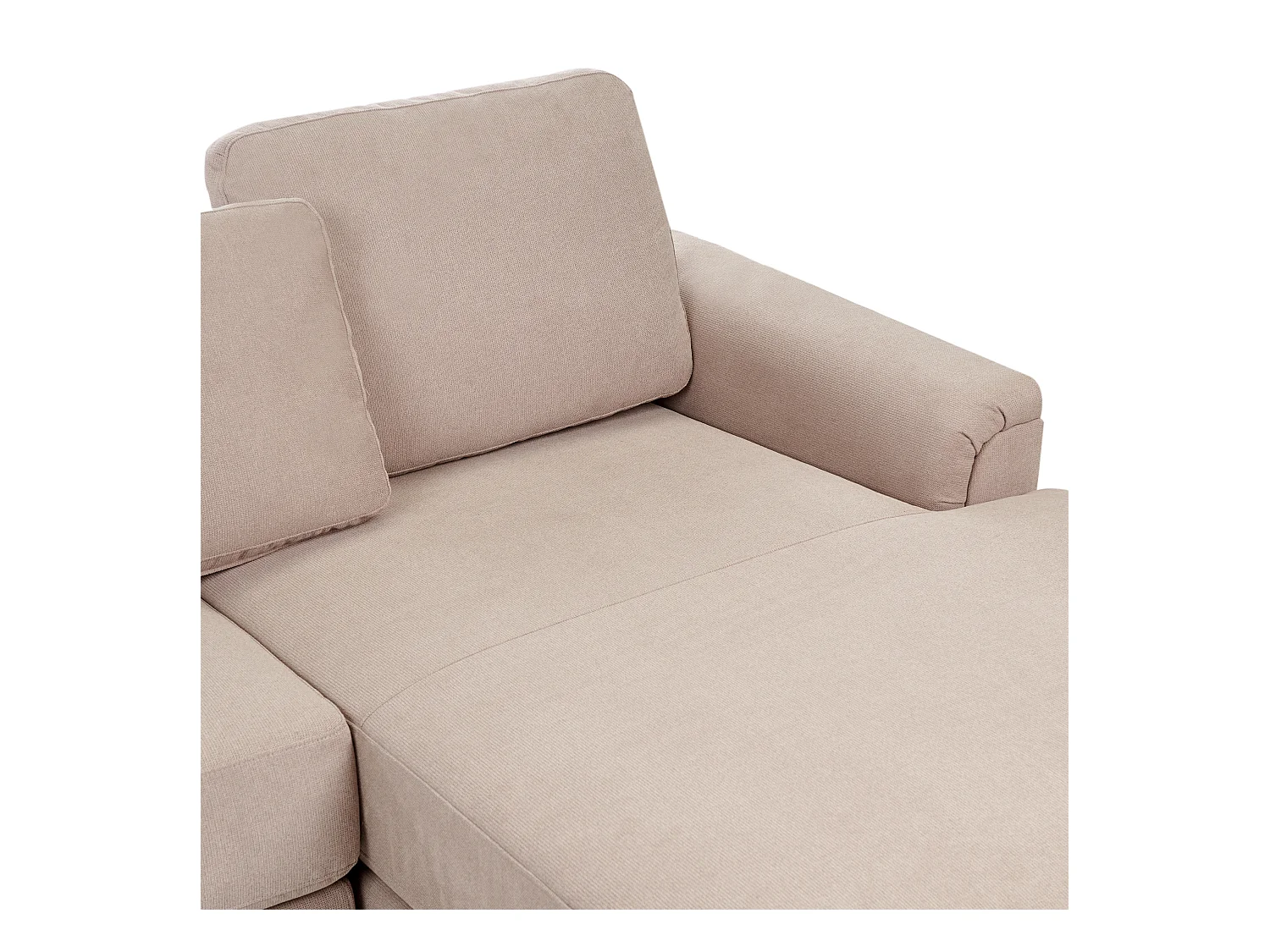 Divano angolare KOHLO Tessuto Tortora 4 posti Lato Sinistro