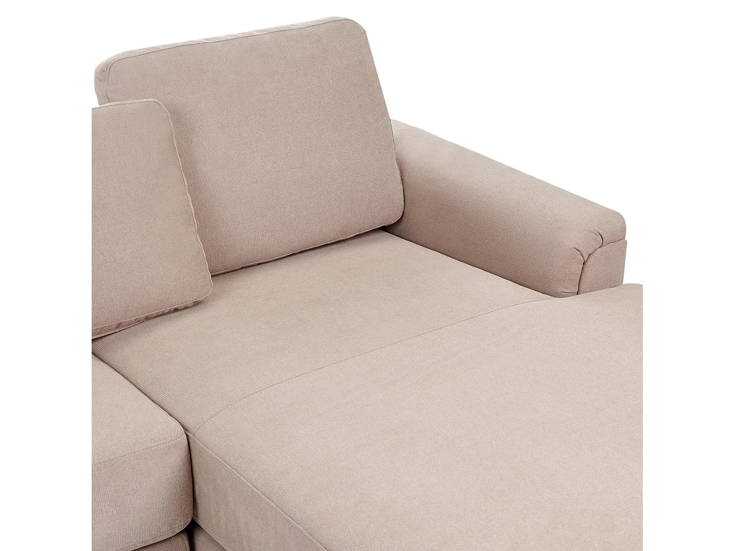 Hoekbank KOHLO Stof Taupe 4-zitter Linkerzijde