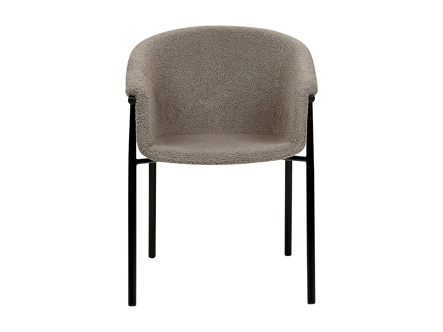 Conjunto de 2 cadeiras de jantar AMES Bouclé Taupe