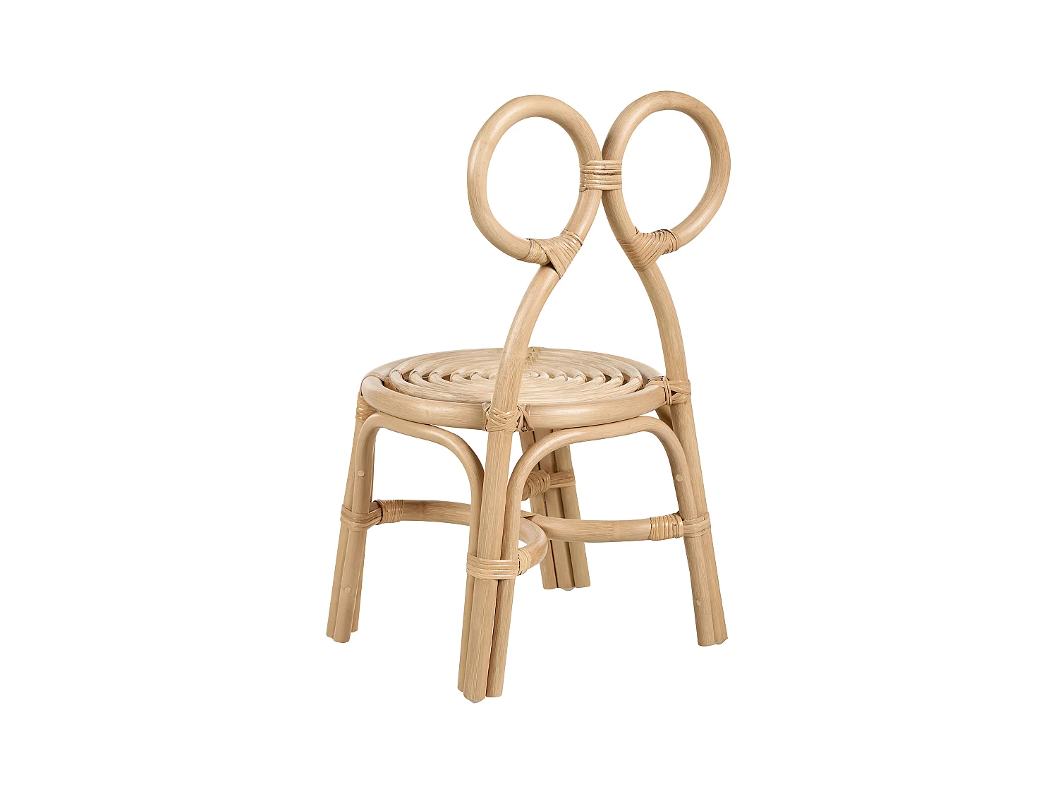 Krzesło rattanowe dla dzieci naturalne MIRTIA