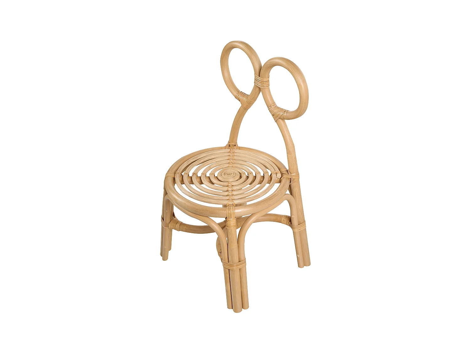 Krzesło rattanowe dla dzieci naturalne MIRTIA