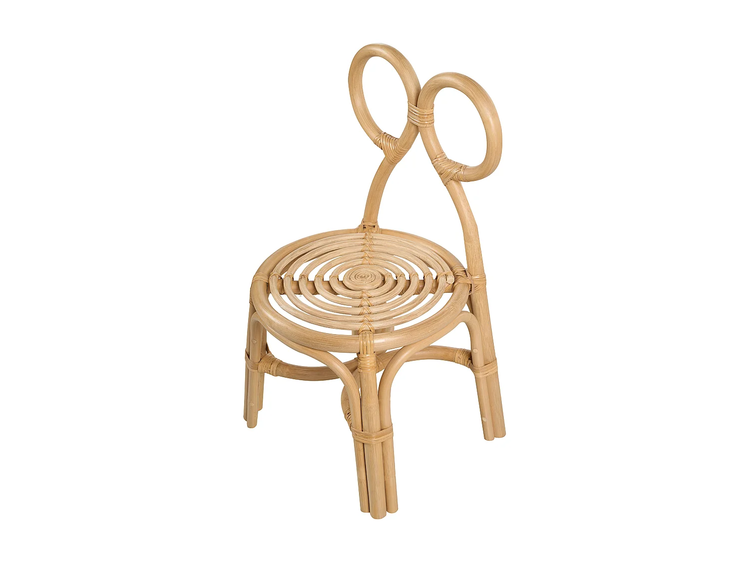 Sedia per bambini rattan naturale MIRTIA