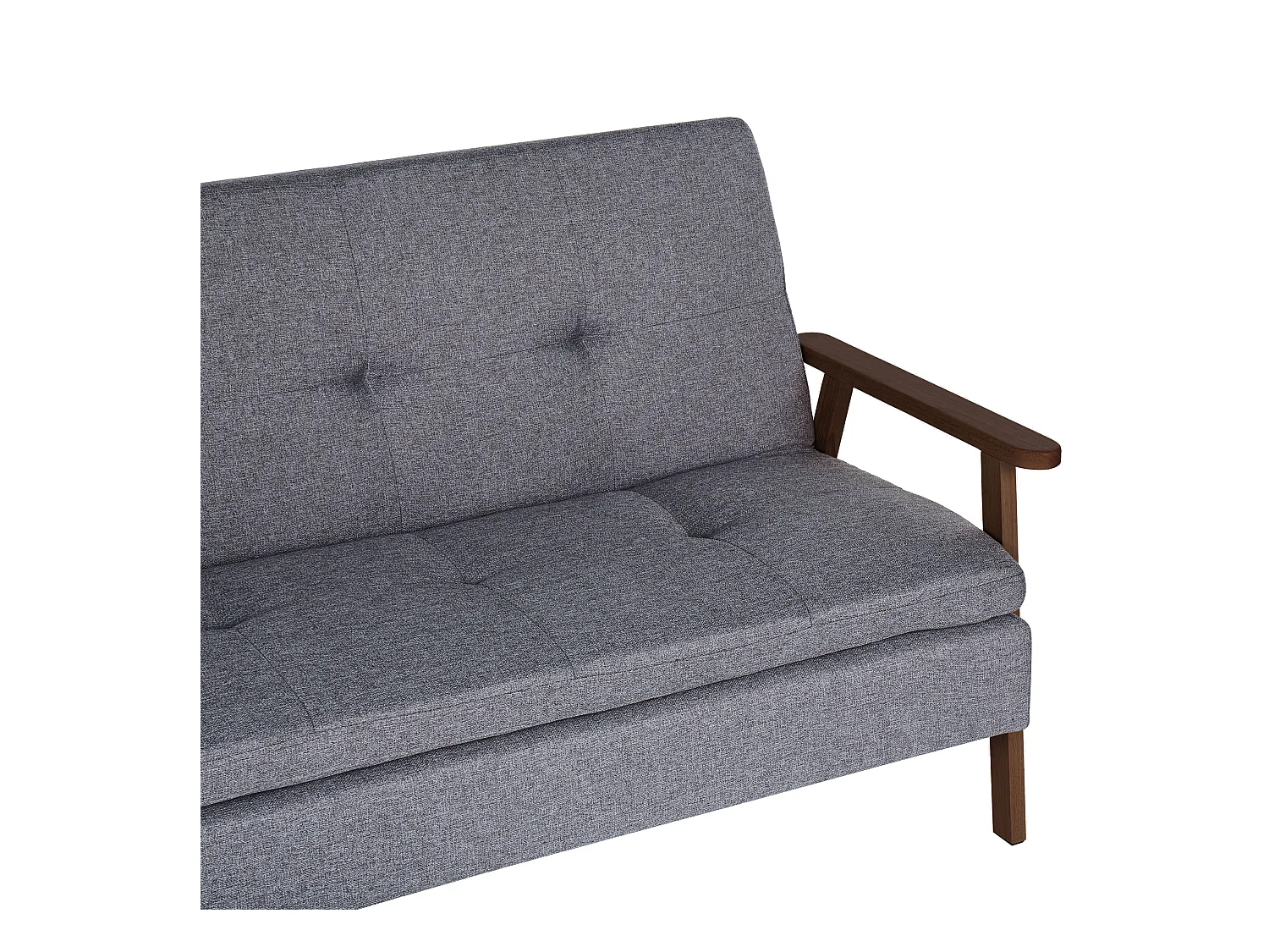 Canapé-lit 3 places TJORN Tissu Gris