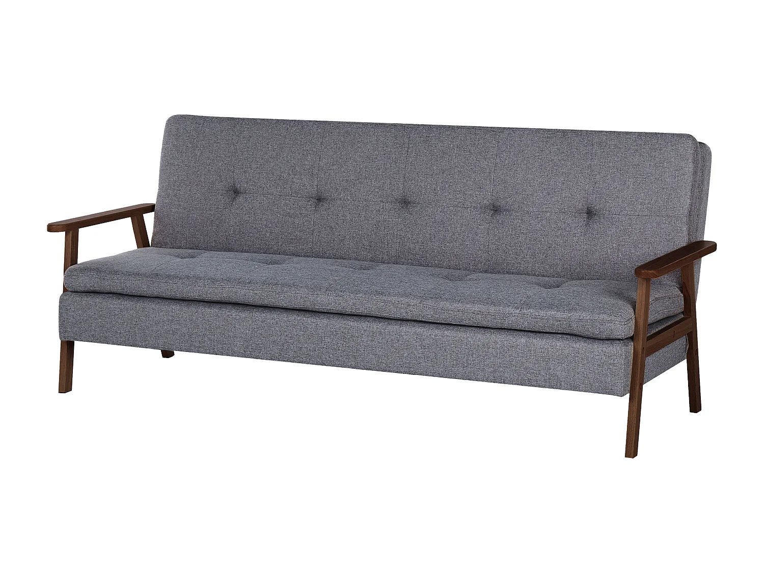 Schlafsofa TJORN Stoff Grau 3-Sitzer