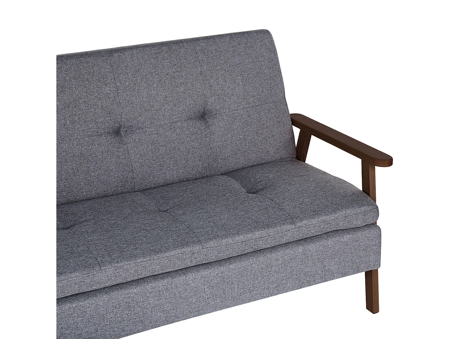 Schlafsofa TJORN Stoff Grau 3-Sitzer