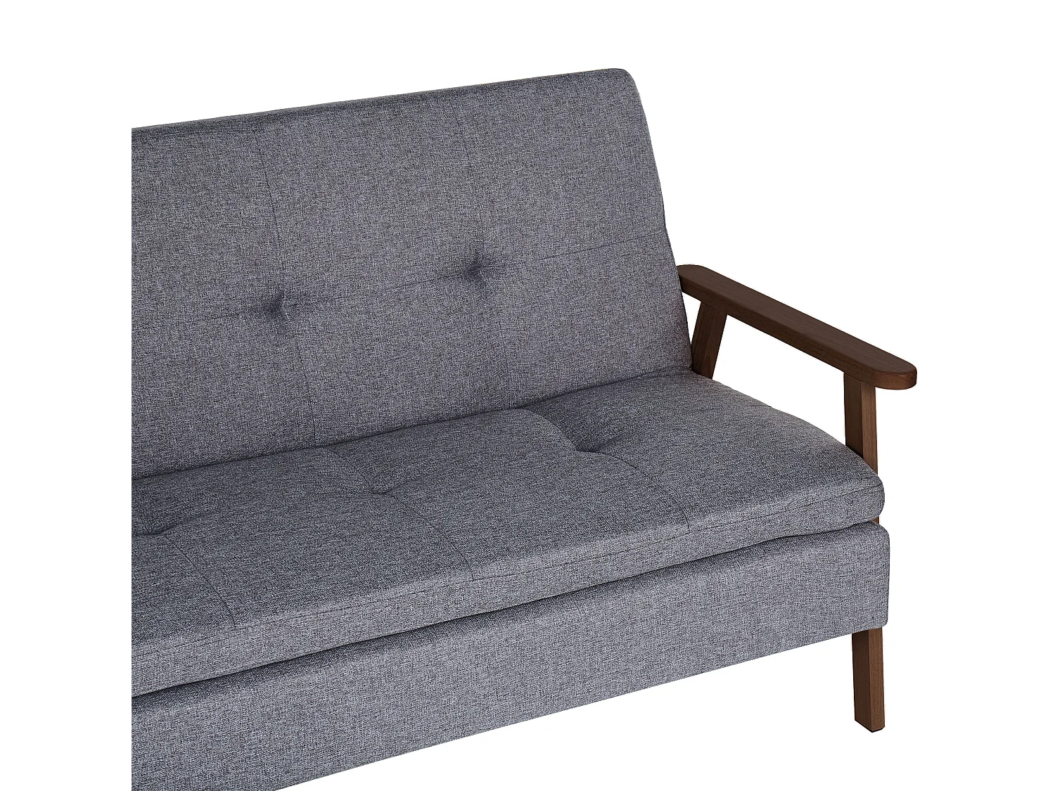 Canapé-lit 3 places TJORN Tissu Gris