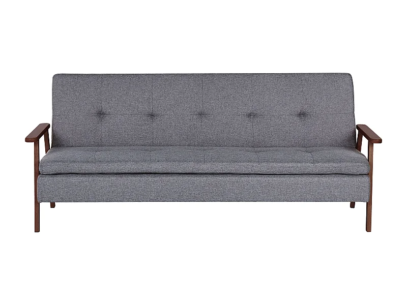 Slaapbank TJORN Stof Grijs 3-zitter