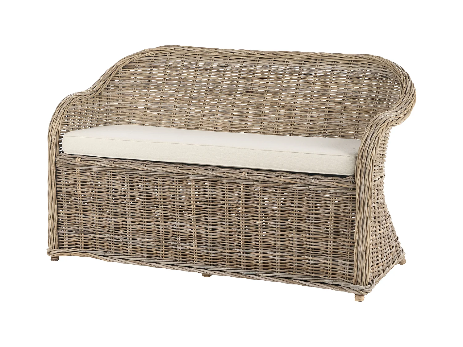 Sofa ogrodowa dla 2 osób SUSUA Rattan Naturalny