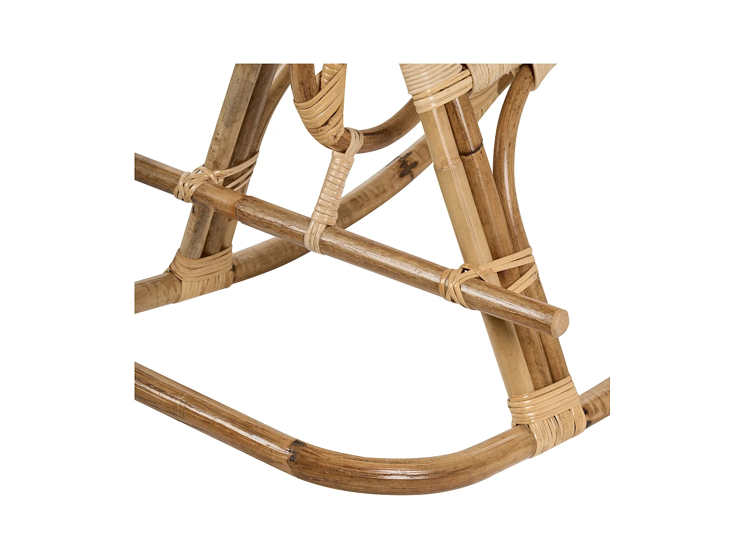 Chaise à bascule pour enfants Cheval ARILLAS Rotin Naturel