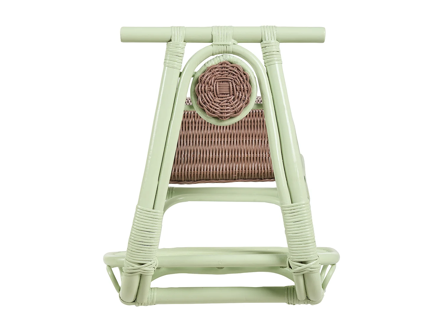 Chaise à bascule pour enfants ASPRIA Rotin Vert clair