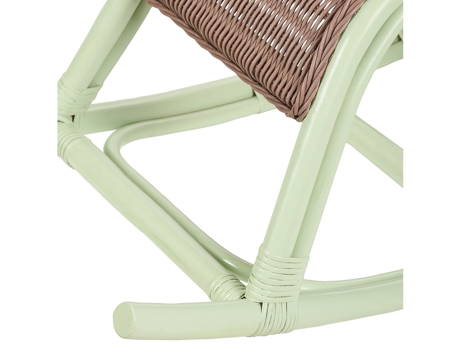 Chaise à bascule pour enfants ASPRIA Rotin Vert clair