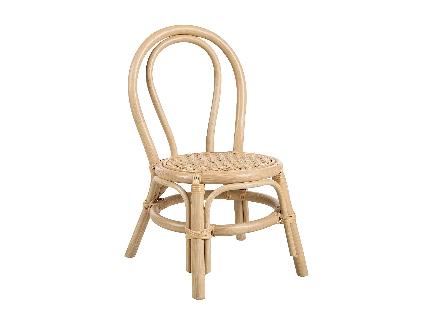 Sedia per bambini rattan naturale KALIVIA